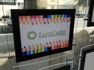 Porte affiche led Lumicadre A4