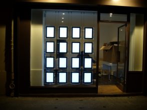 Ensemble de 12 porte affiches leds