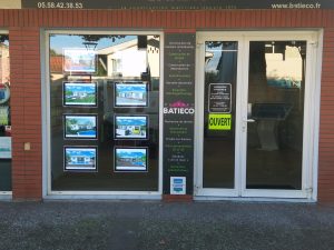 affichette vitrine led A3